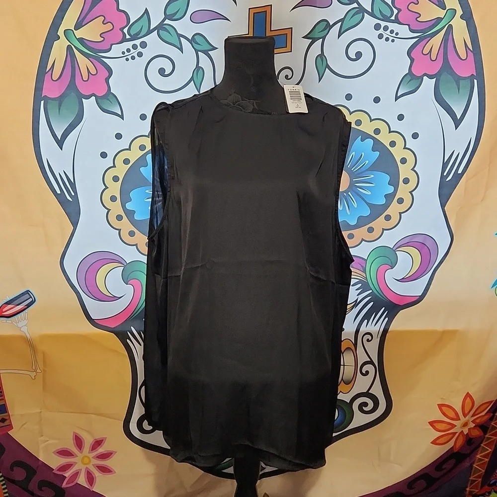 Torrid Satin Shell Tank Top - Picture 6 of 8